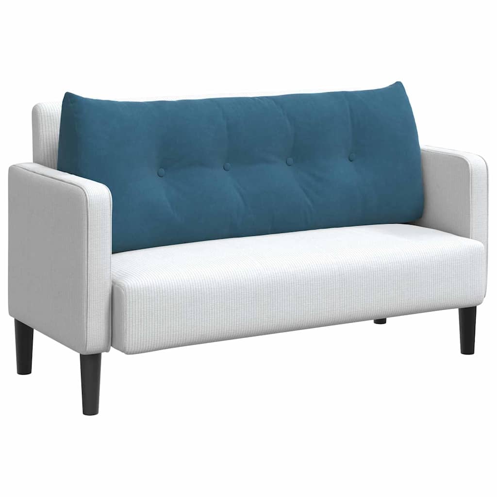 Rygpude Blå 120 x 24 x 50 cm Fløjl