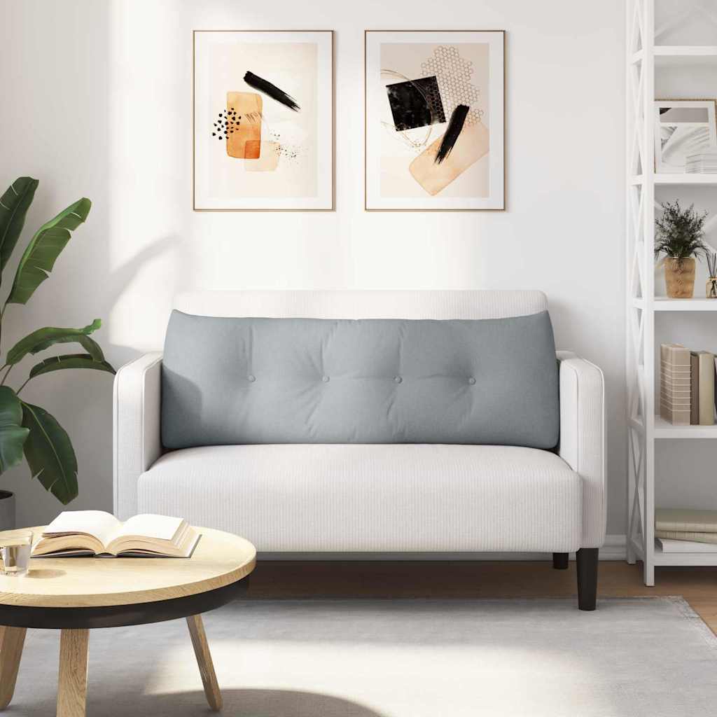 Rygpude Lysegrå 140 x 24 x 50 cm Stof