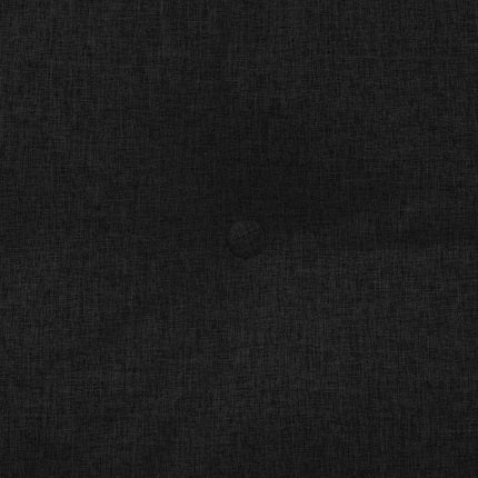 Rygpude Sort 140 x 24 x 50 cm Stof