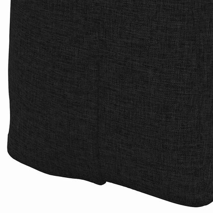 Rygpude Sort 140 x 24 x 50 cm Stof