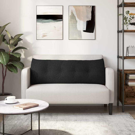 Rygpude Sort 140 x 24 x 50 cm Stof
