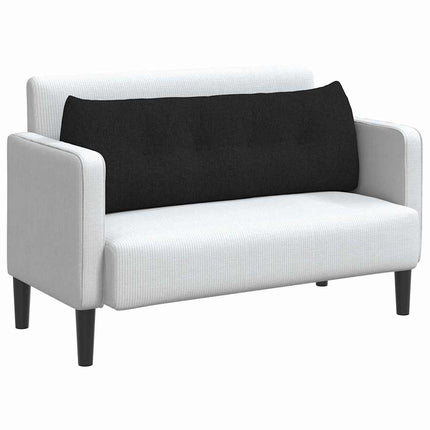 Rygpude Sort 140 x 24 x 50 cm Stof