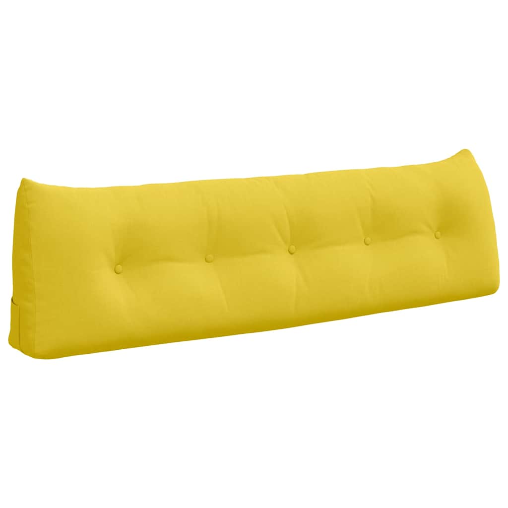 Rygpude Lys Gul 160 x 24 x 50 cm Stof