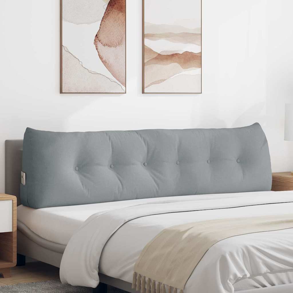 Rygpude Lysegrå 180 x 24 x 50 cm Stof