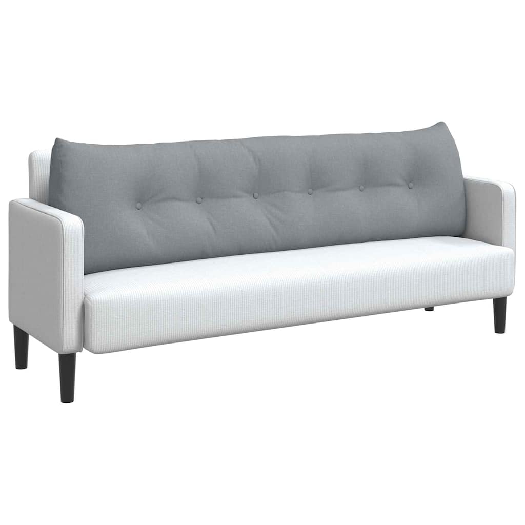 Rygpude Lysegrå 180 x 24 x 50 cm Stof