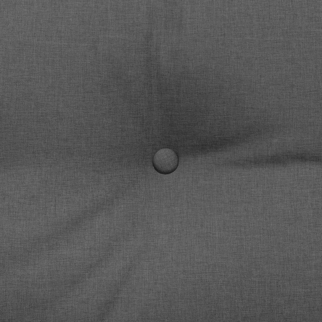 Rygpude Mørkegrå 180 x 24 x 50 cm Stof