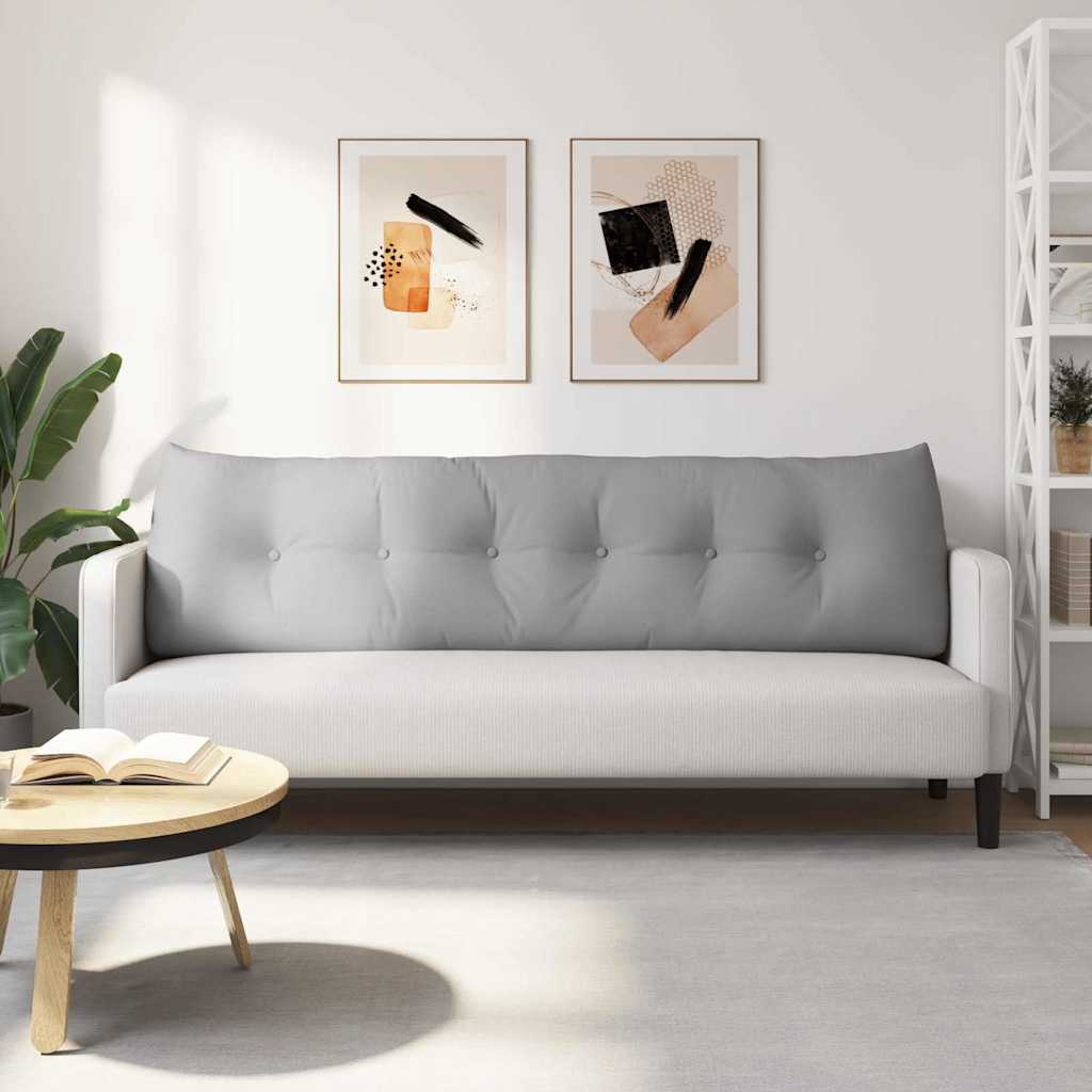 Rygpude Skygrå 180 x 24 x 50 cm Stof