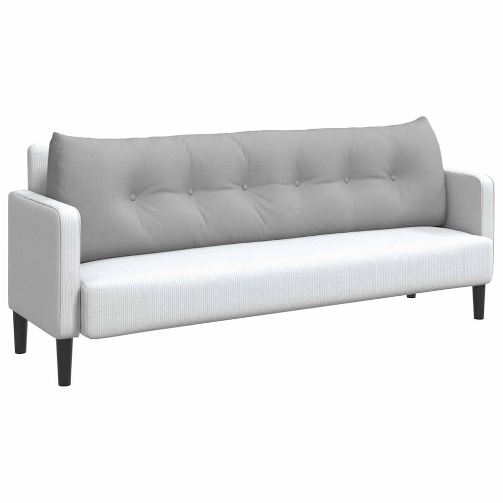 Rygpude Skygrå 180 x 24 x 50 cm Stof