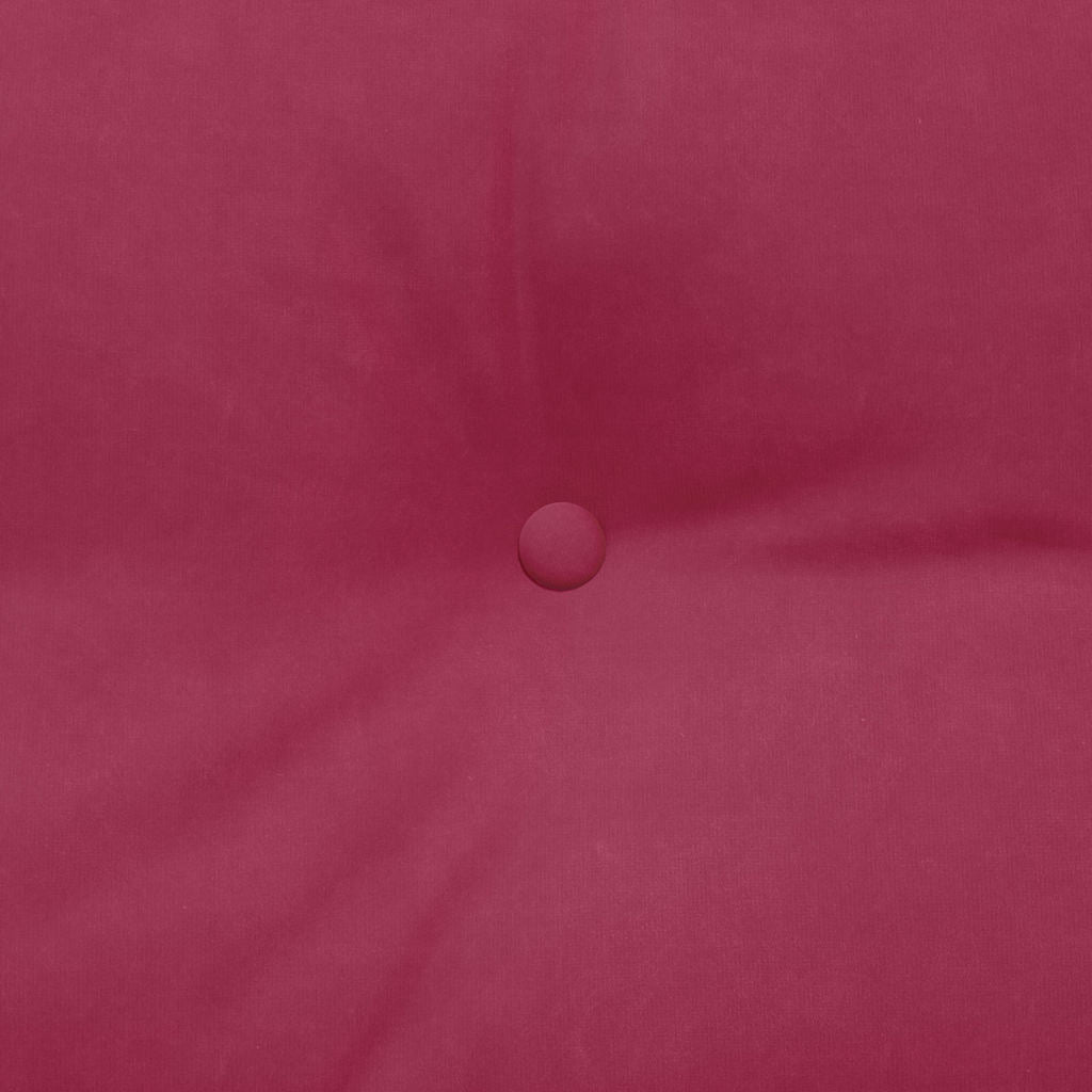 Rygpude Vinrød 180 x 24 x 50 cm Fløjl