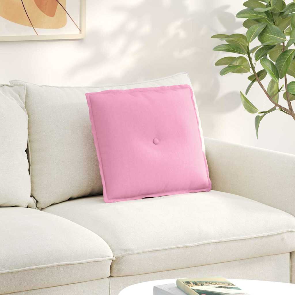 Rygpude Lyserød 50 x 19 x 45 cm Stof