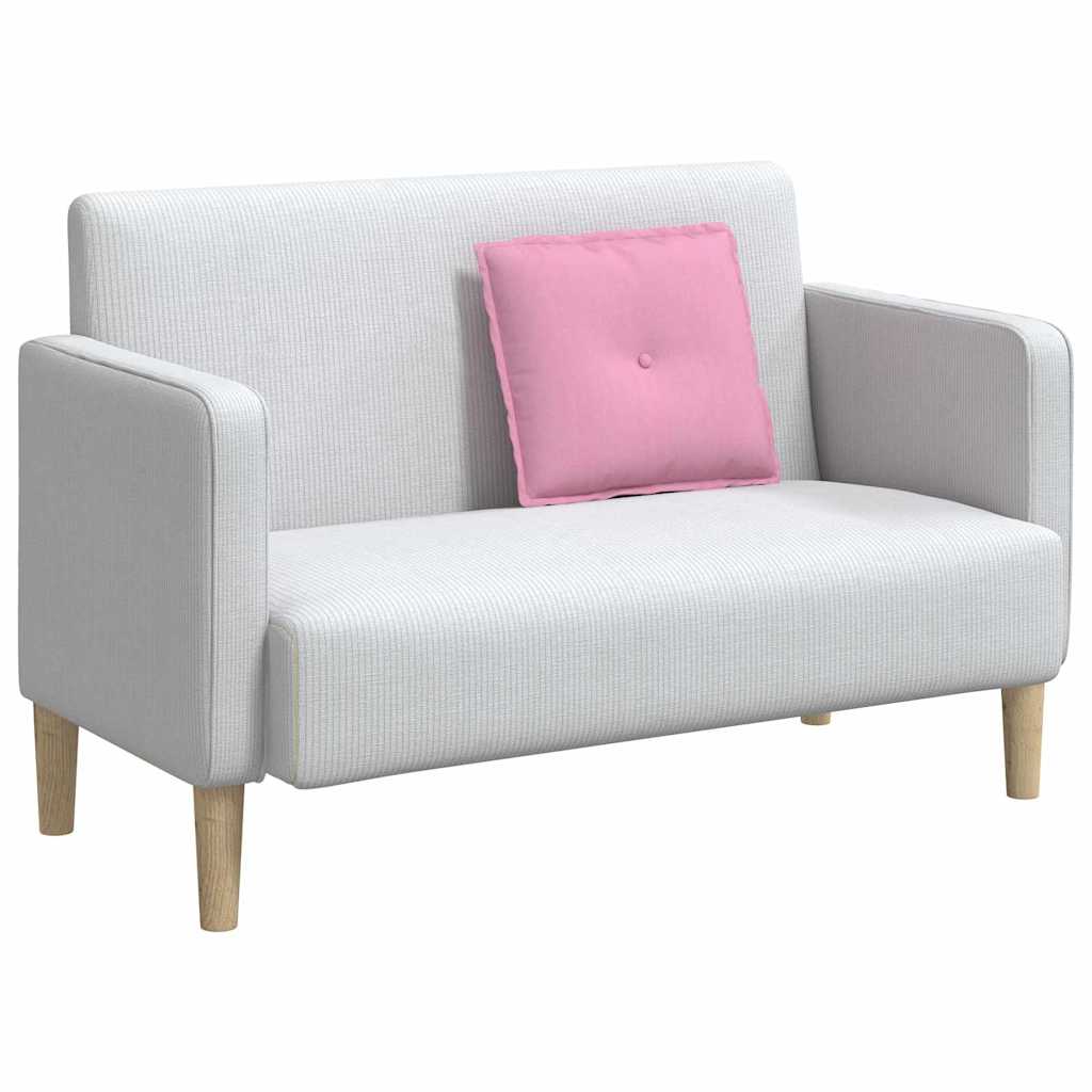 Rygpude Lyserød 50 x 19 x 45 cm Stof