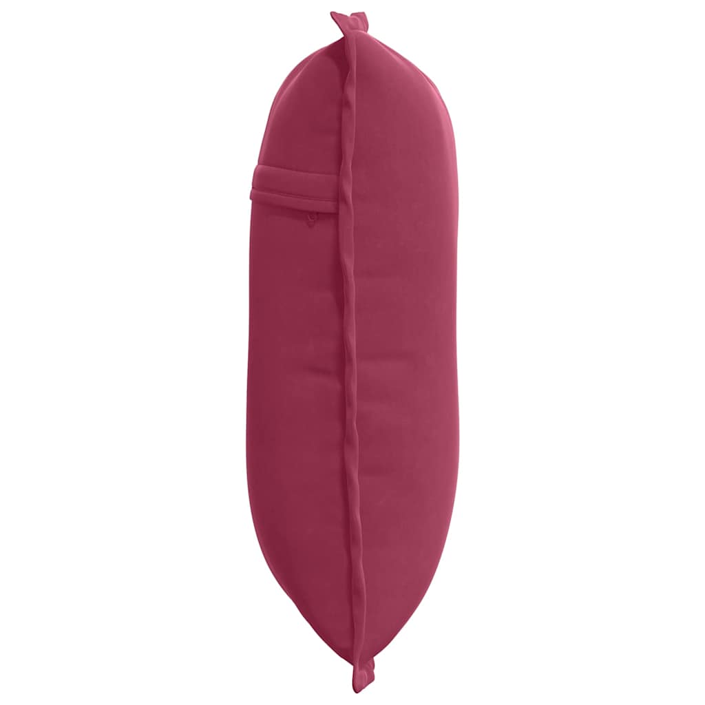 Rygpude Vinrød 50 x 45 cm Velourstof