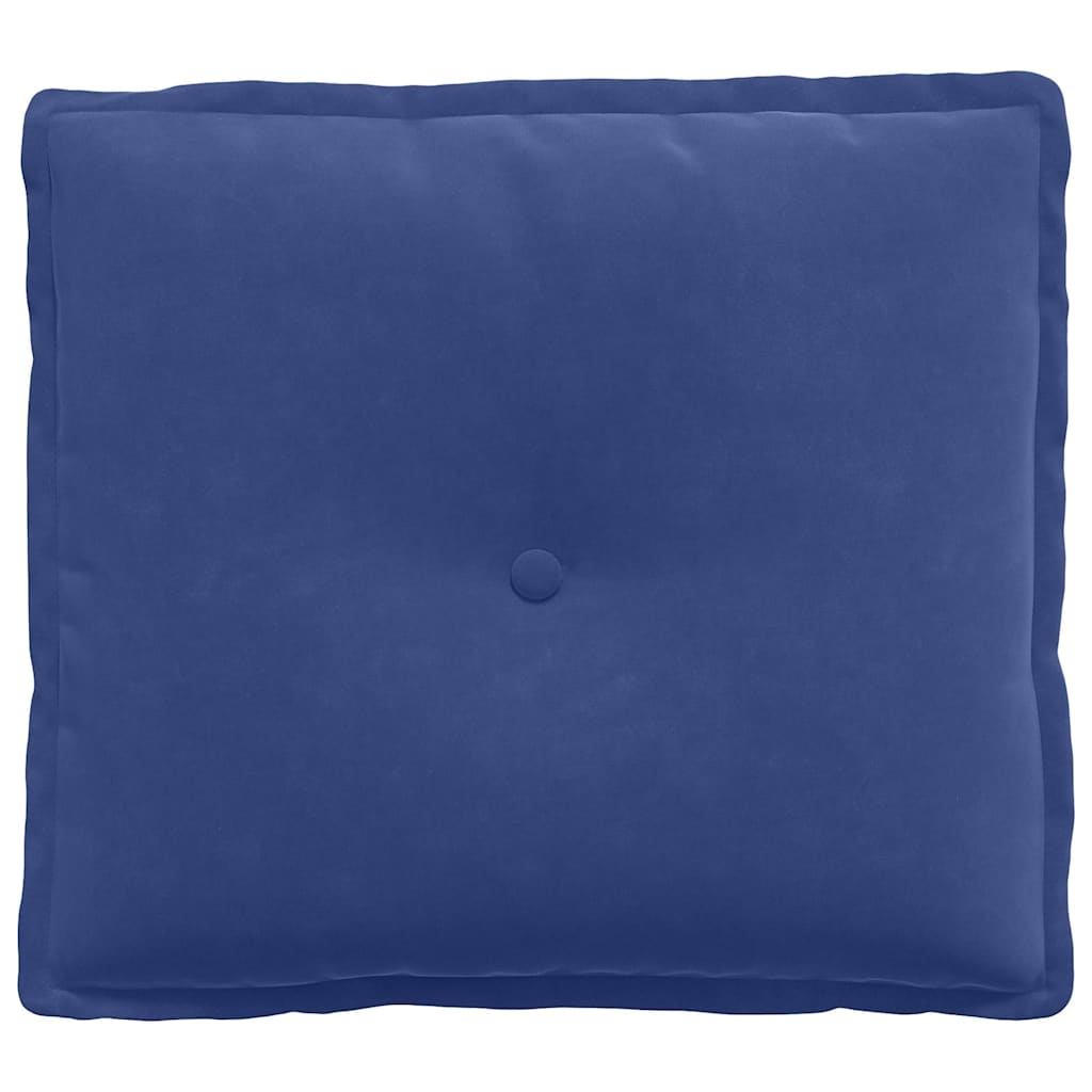 Rygpude Politi blå 50 x 45 cm Velourstof