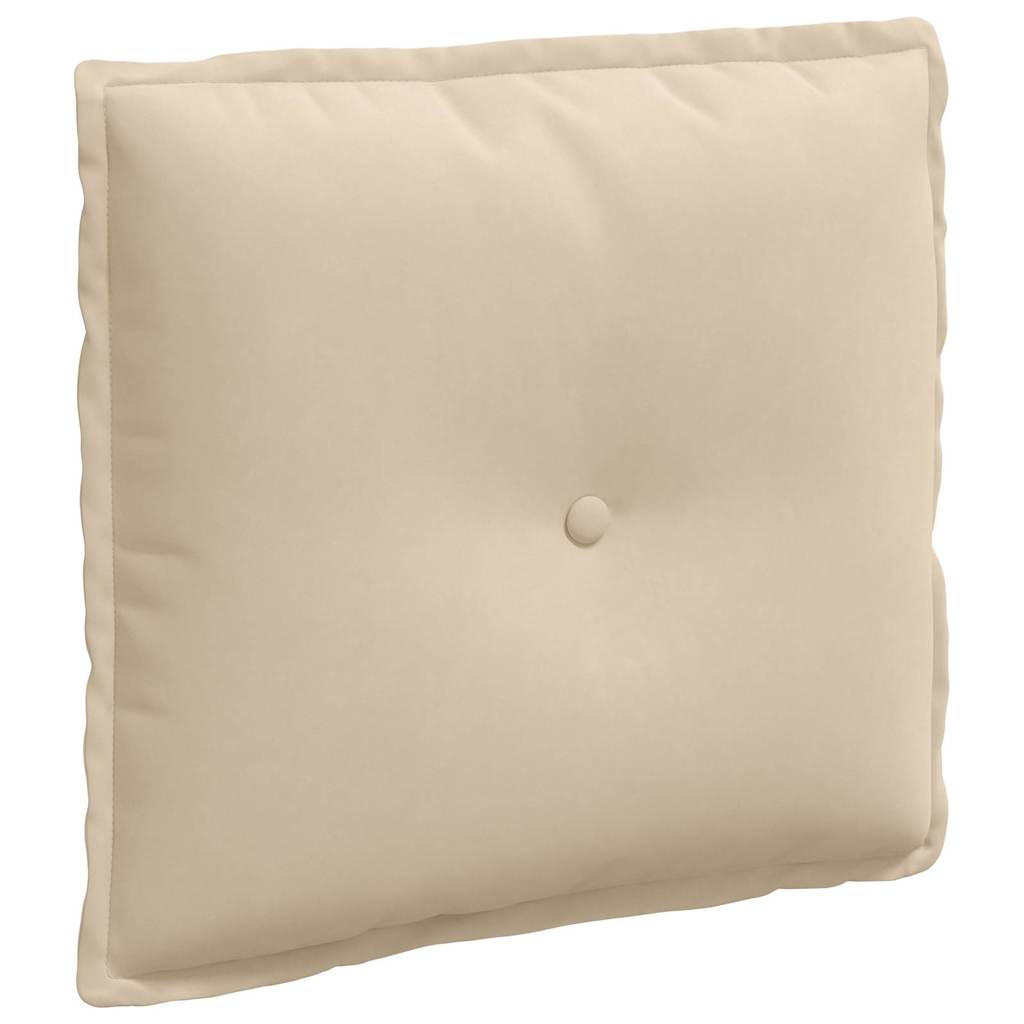 Rygpude Creme 50 x 45 cm Mikrofiberstof
