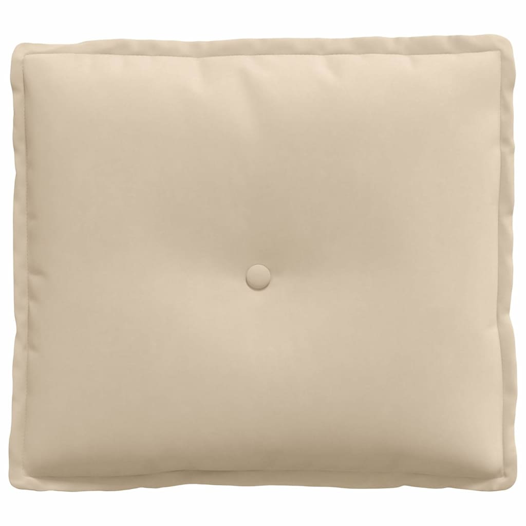Rygpude Creme 50 x 45 cm Mikrofiberstof