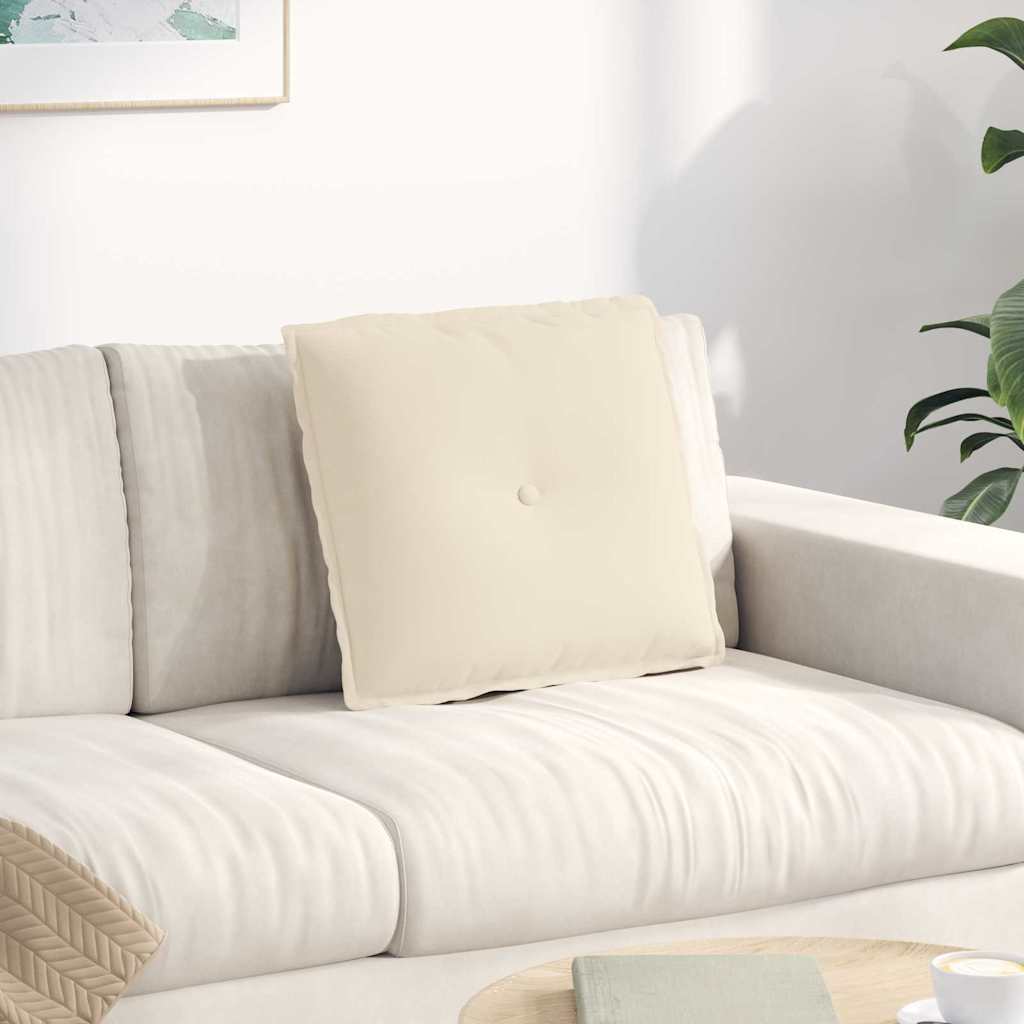 Rygpude Beige 50 x 45 cm Mikrofiberstof