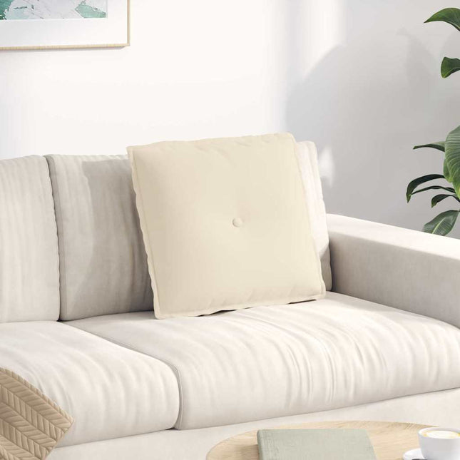 Rygpude Beige 50 x 45 cm Mikrofiberstof