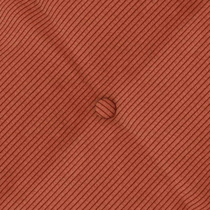 Rygpude Rød orange 50 x 45 cm Velourstof