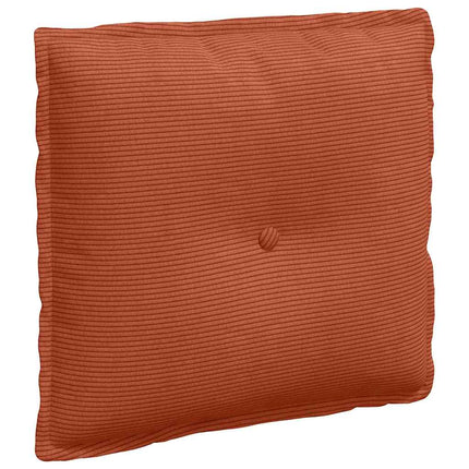 Rygpude Rød orange 50 x 45 cm Velourstof
