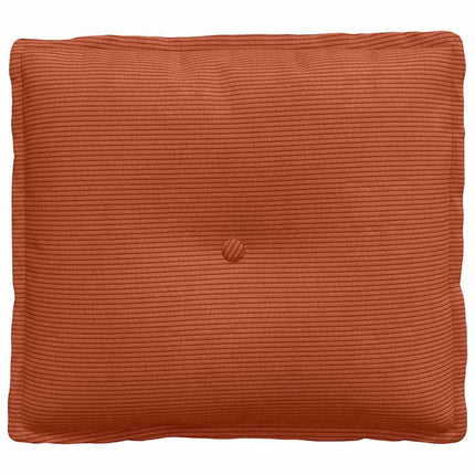 Rygpude Rød orange 50 x 45 cm Velourstof