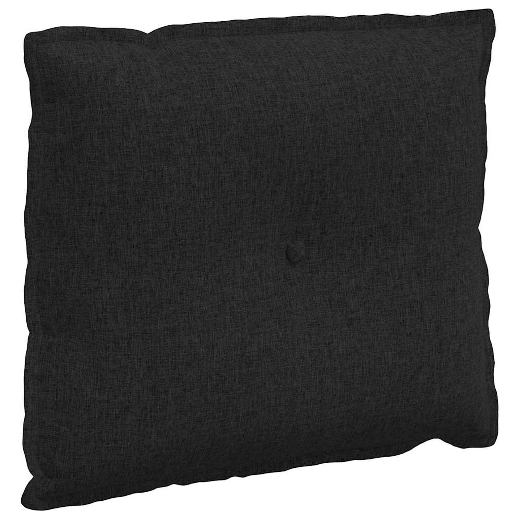 Rygpude Sort 60 x 19 x 50 cm Stof