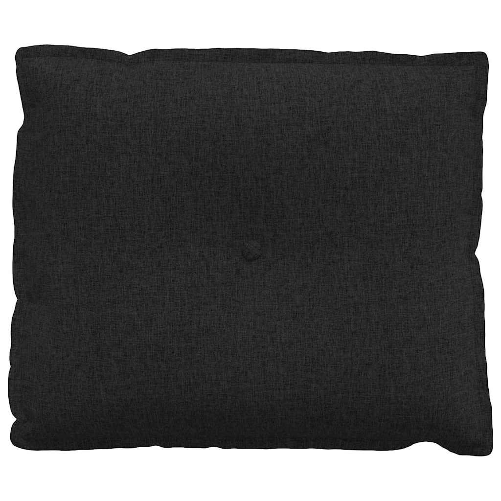 Rygpude Sort 60 x 19 x 50 cm Stof
