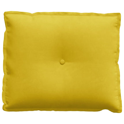 Rygpude Gul 60 x 50 cm Velourstof