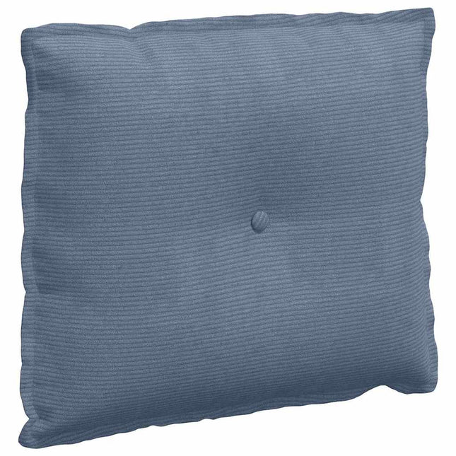Rygpude Blå 60 x 50 cm Velourstof