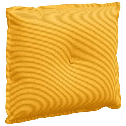 Rygpude Lys Gul 60 x 50 cm Velourstof