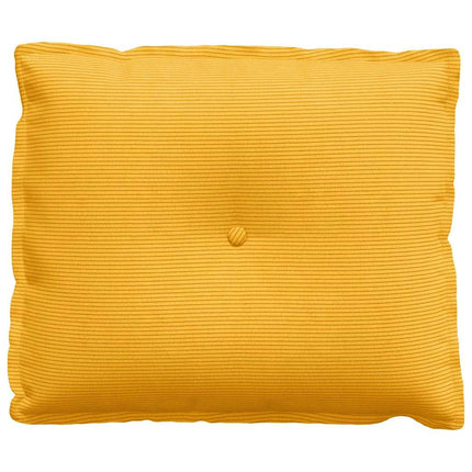 Rygpude Lys Gul 60 x 50 cm Velourstof