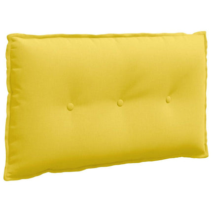 Rygpude Lys Gul 80 x 19 x 50 cm Stof