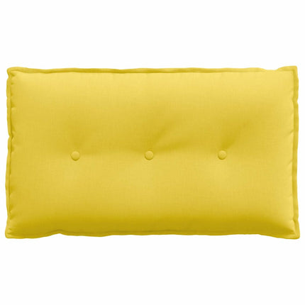 Rygpude Lys Gul 80 x 19 x 50 cm Stof