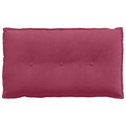 Rygpude Vinrød 80 x 50 cm Velourstof
