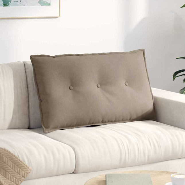 Rygpude Gråbrun 80 x 50 cm Mikrofiberstof
