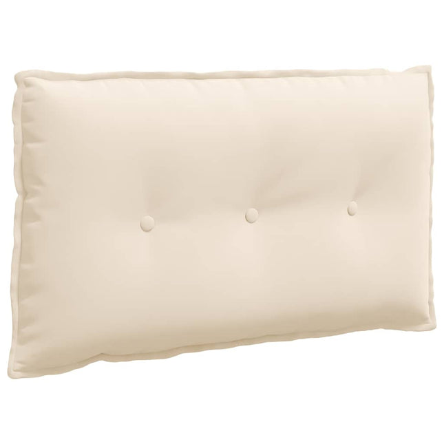 Rygpude Beige 80 x 50 cm Mikrofiberstof