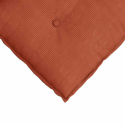 Rygpude Rød orange 80 x 50 cm Velourstof