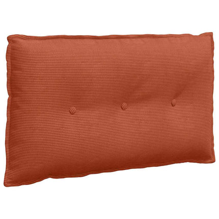 Rygpude Rød orange 80 x 50 cm Velourstof