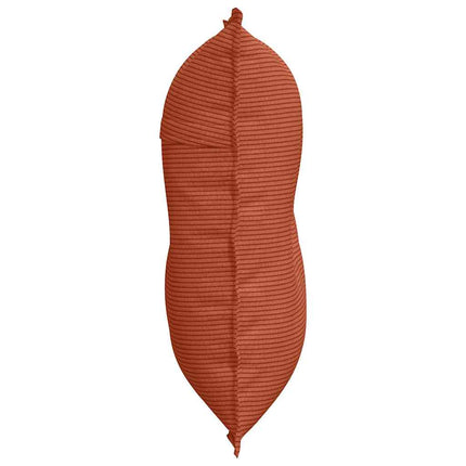 Rygpude Rød orange 80 x 50 cm Velourstof