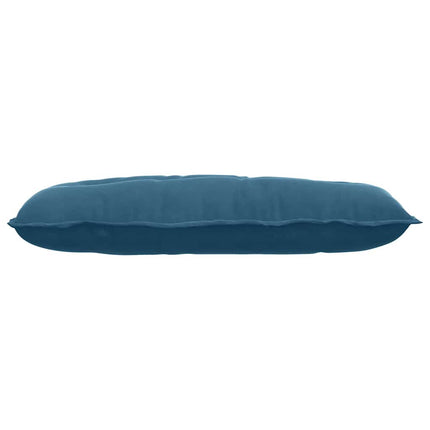 Rygpude Blå 100 x 50 cm Velourstof