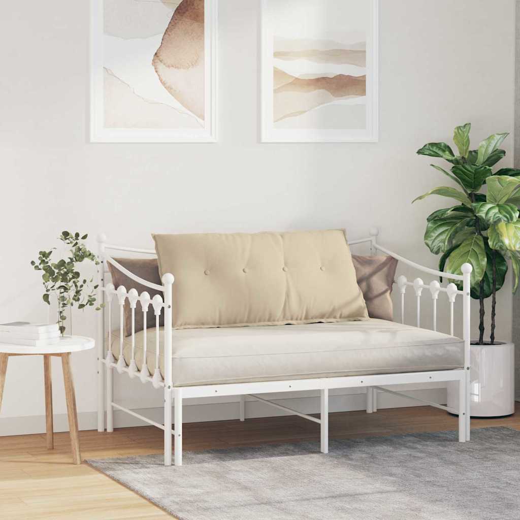 Rygpude Creme 100 x 50 cm Mikrofiberstof