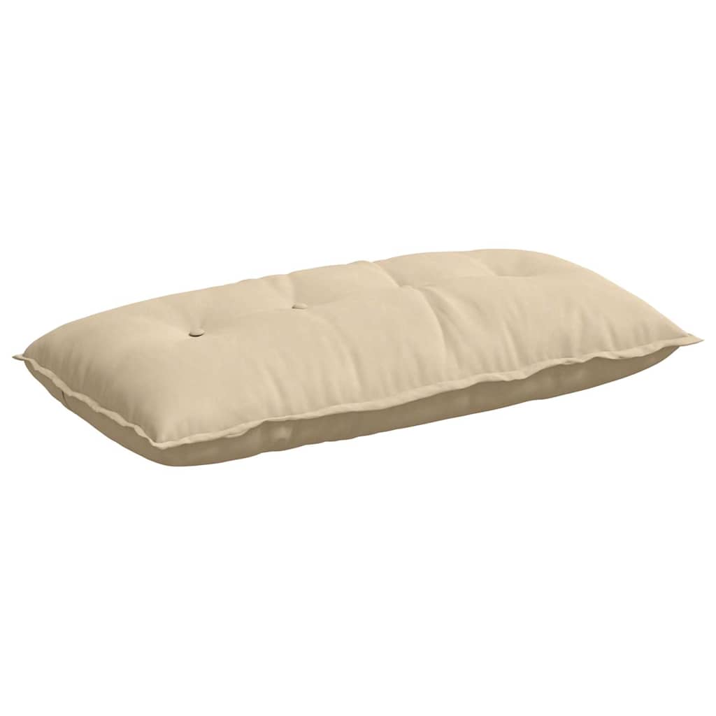 Rygpude Creme 100 x 50 cm Mikrofiberstof
