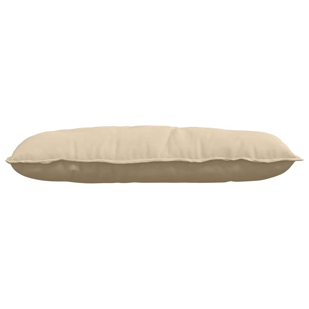 Rygpude Creme 100 x 50 cm Mikrofiberstof