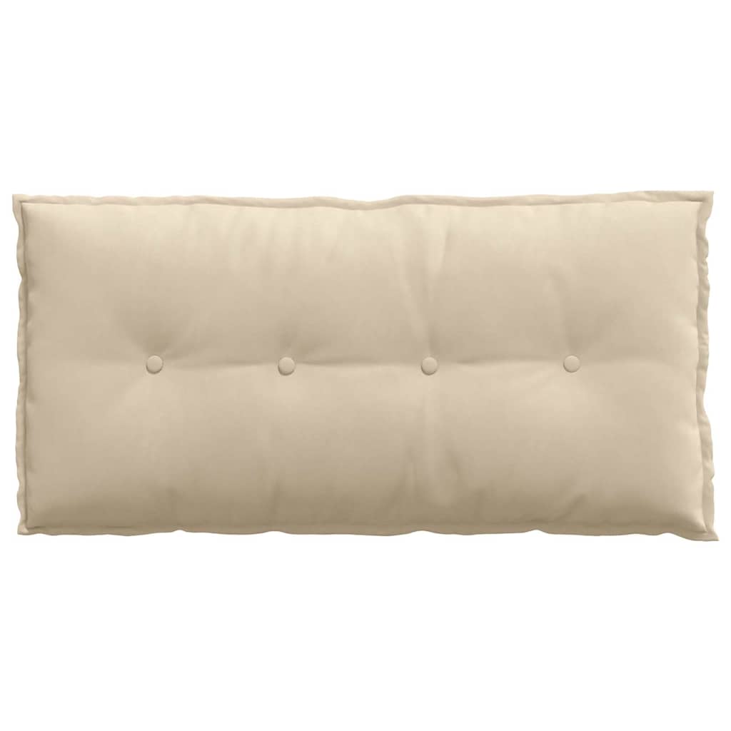 Rygpude Creme 100 x 50 cm Mikrofiberstof