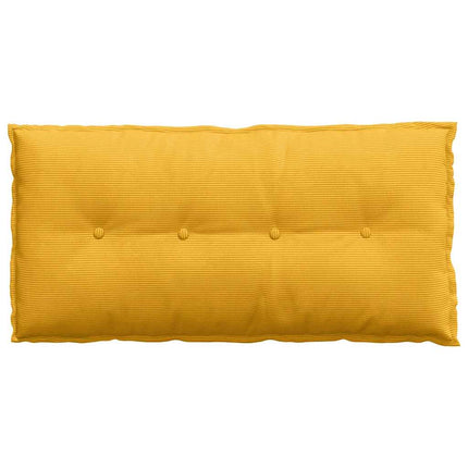 Rygpude Lys Gul 100 x 50 cm Velourstof