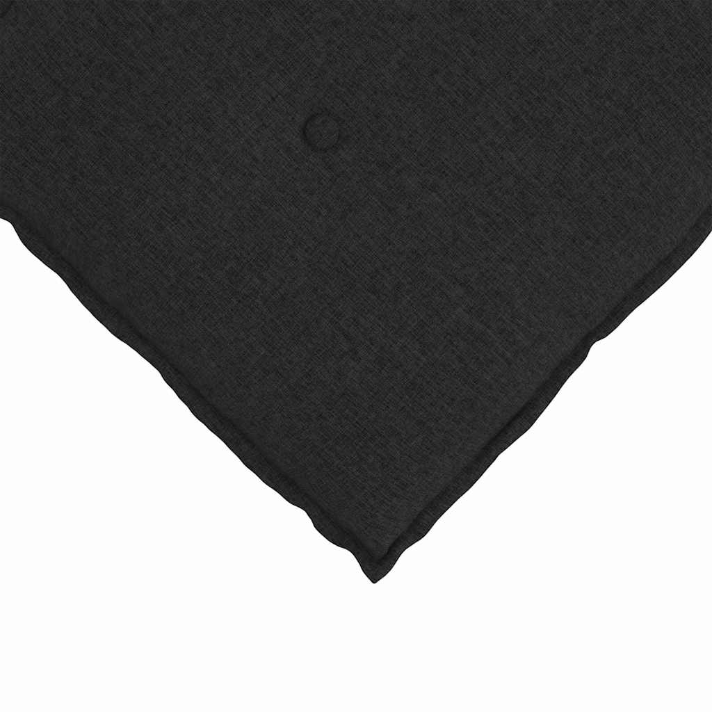 Rygpude Sort 120 x 19 x 50 cm Stof