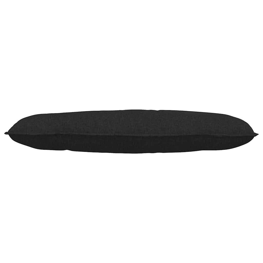 Rygpude Sort 120 x 19 x 50 cm Stof