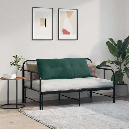 Rygpude Mørkegrøn 120 x 50 cm Velourstof