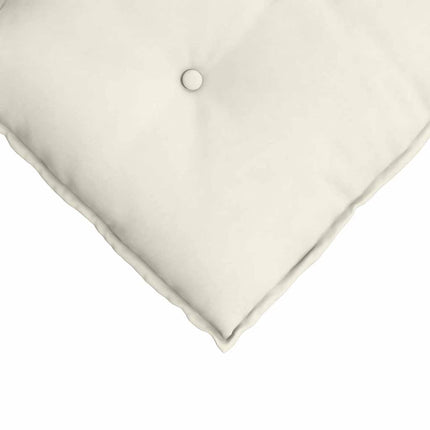 Rygpude Creme 120 x 50 cm Velourstof