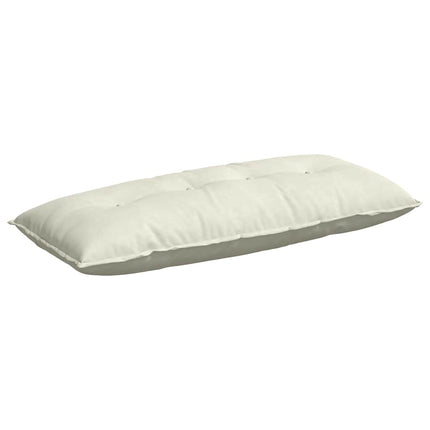Rygpude Creme 120 x 50 cm Velourstof