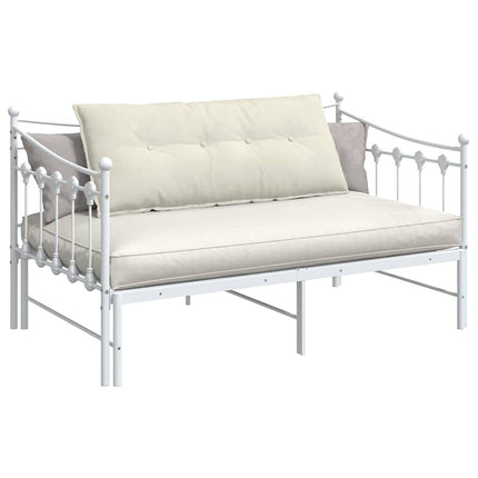 Rygpude Creme 120 x 50 cm Velourstof
